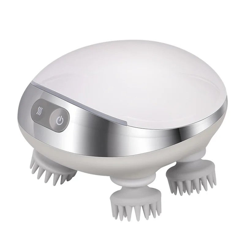 Nestora Heated Scalp Massager — Waterproof Kneading Head Massager