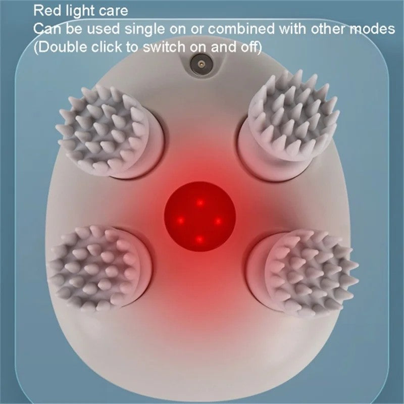 Nestora Heated Scalp Massager — Waterproof Kneading Head Massager