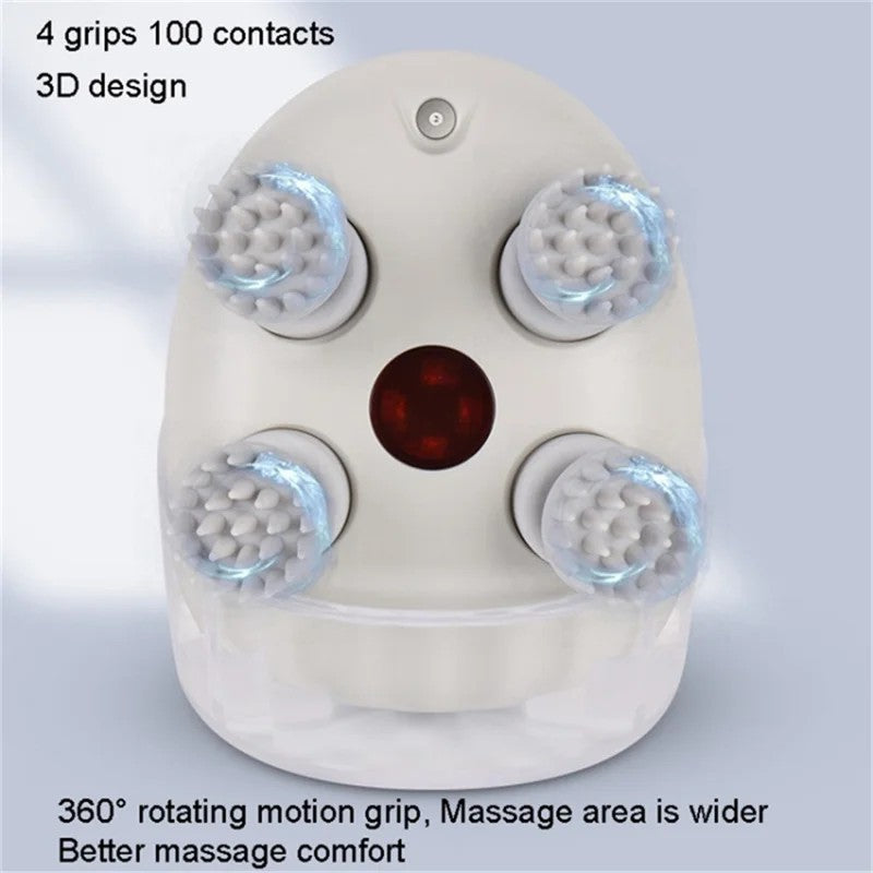 Nestora Heated Scalp Massager — Waterproof Kneading Head Massager
