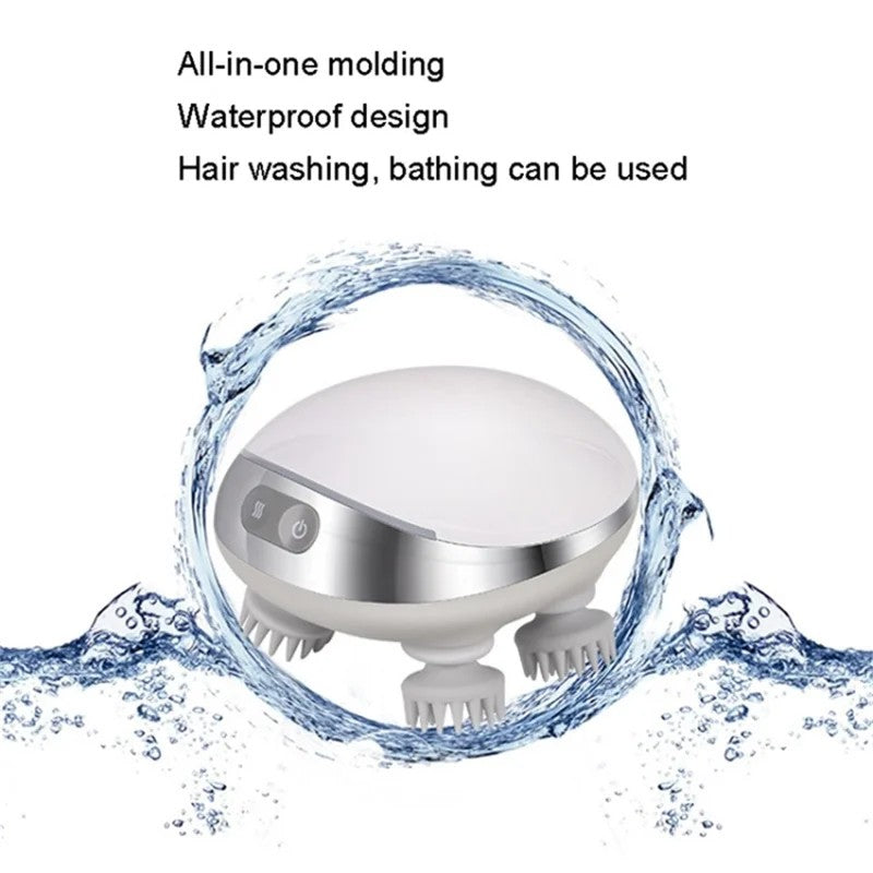 Nestora Heated Scalp Massager — Waterproof Kneading Head Massager