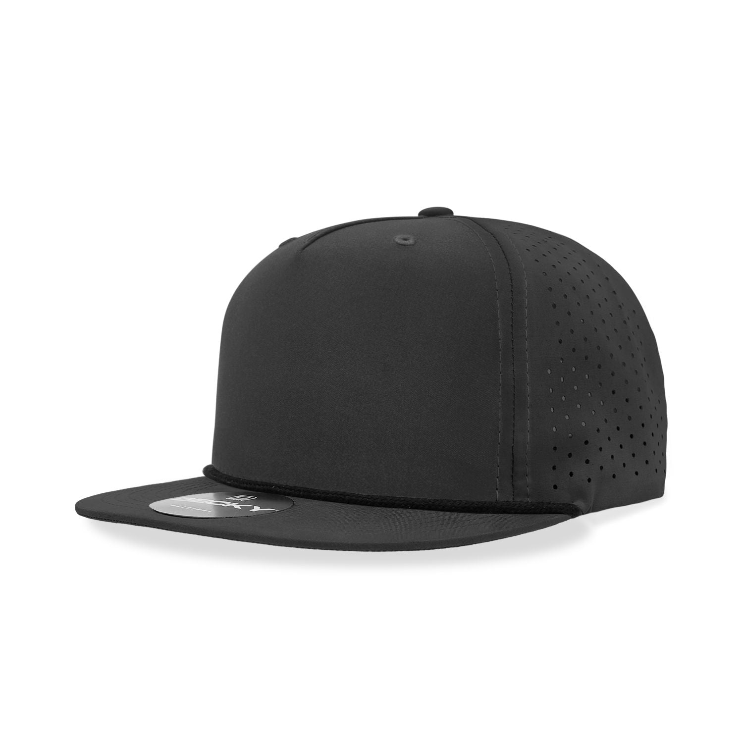 Decky 6226 5 Panel High Profile Relaxed Perforated Performance Rope Hat - Blank