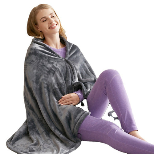 Nestora cordless battery heated throw blanket