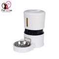 Nestora WiFi smart pet feeder with 4L hopper next to matching pet water fountain